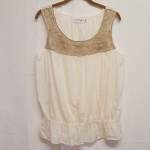 St. John's Bay Sleeveless Cotton Top Sz XL